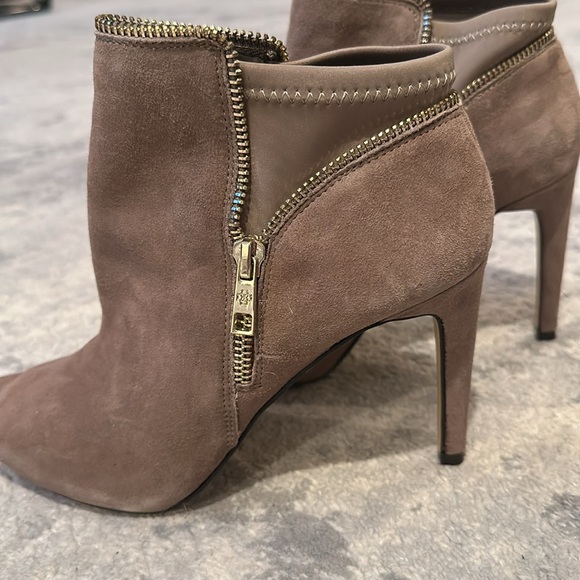 Ann Taylor peep toe booties, size 7.5 M - Picture 2 of 5